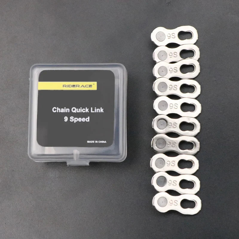 5 Pair Bicycle Chain Link Connectors — Quick Release Master Links for 6–12 Speed MTB Bikes