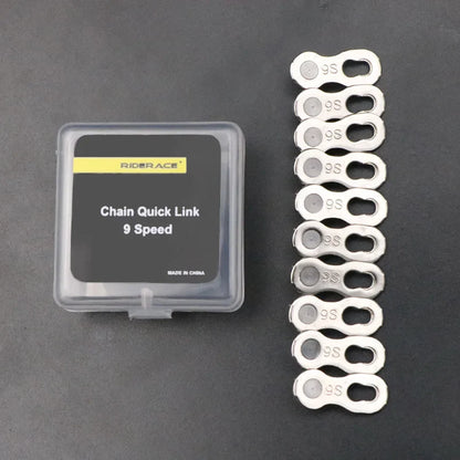 5 Pair Bicycle Chain Link Connectors — Quick Release Master Links for 6–12 Speed MTB Bikes