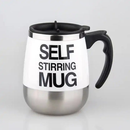 NEW!!! Stainless Steel Self-Stirring Coffee Cup with Custom Logo - Battery or Rechargeable