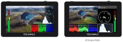 FEELWORLD F6 PLUS V2 6" DSLR Camera Field Monitor – 3D LUT, Touchscreen IPS, 1920x1080 FHD, 4K Support, Focus Assist