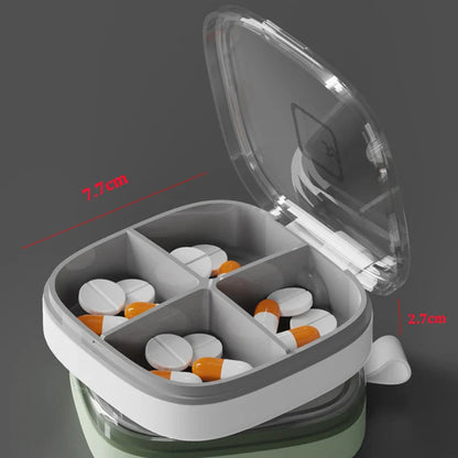 Folding Pill Case – Portable Medicine Organizer, Capsule & Tablet Storage Box, Empty Pillbox Container