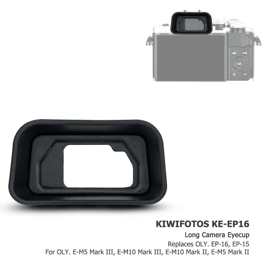 Camera Eyecup Viewfinder for Olympus OM System – Fits OM-5, OM-D E-M5 Mark III/II & E-M10 Mark III/II, Replacement for EP-16/EP-15