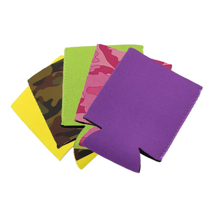 5pcs Neoprene Beer Sleeves – Portable Drink Cooler for Cans & Bottles, Perfect for Camping, Parties, Weddings & Birthdays