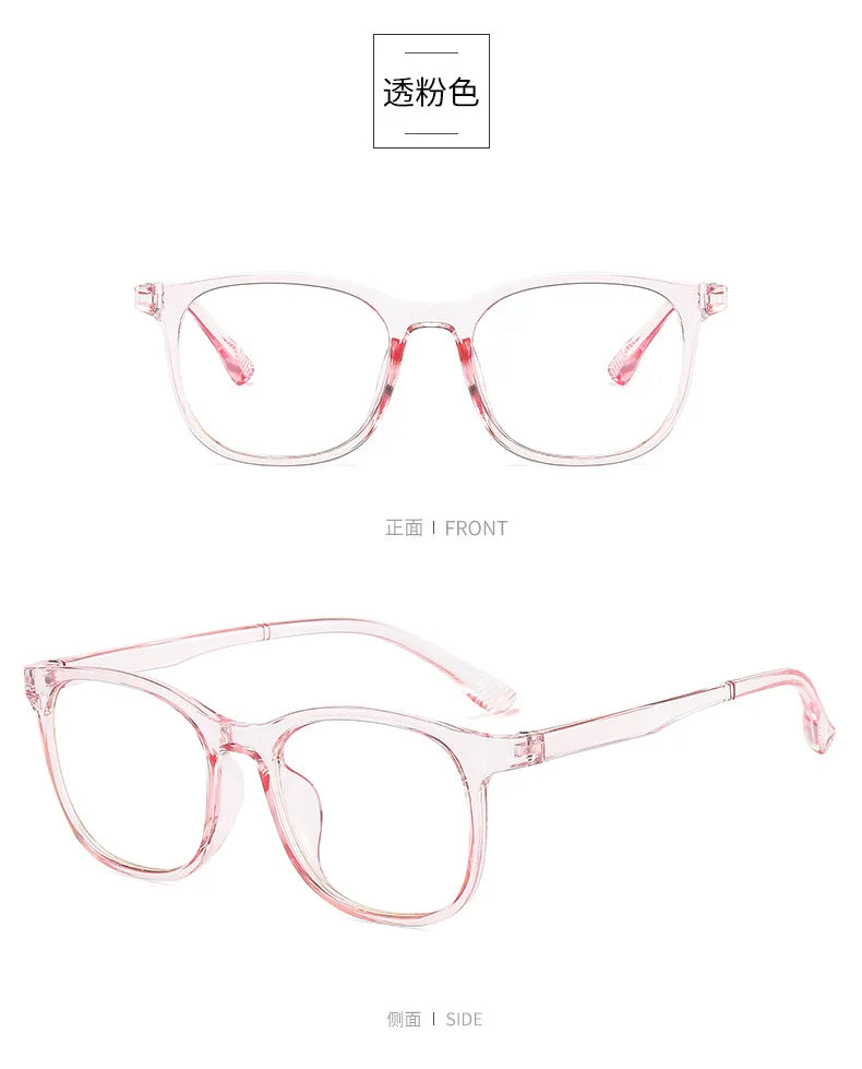 Transparent Blue Light Blocking Glasses – Square & Round Computer Eyewear for Men & Women