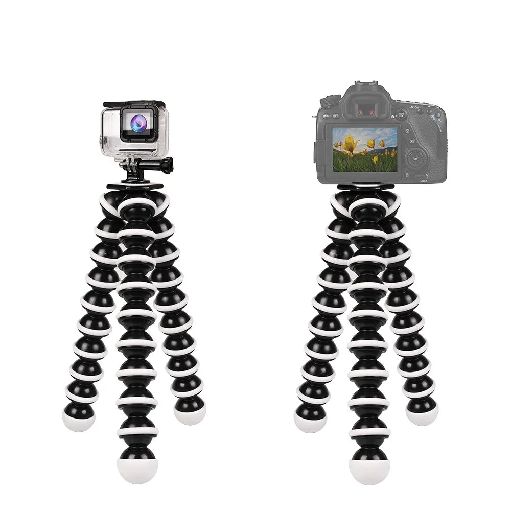 Octopus Flexible Tripod Stand for Smartphone & DSLR Camera – Foldable Desktop Tripod in 4 Sizes