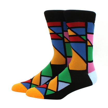 Funny Cartoon Fashion Cotton Socks – Hip Hop Skateboard Style Socks for Men & Women, Beer, Pizza, Astronaut & Pineapple Print Casual Wear Socks