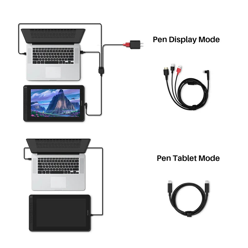 Huion Kamvas 13 Graphics Tablet — AG Glass Pen Display with 8192-Level Battery-Free Stylus for Android, Windows & MacOS