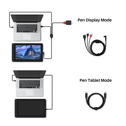 Huion Kamvas 13 Graphics Tablet — AG Glass Pen Display with 8192-Level Battery-Free Stylus for Android, Windows & MacOS