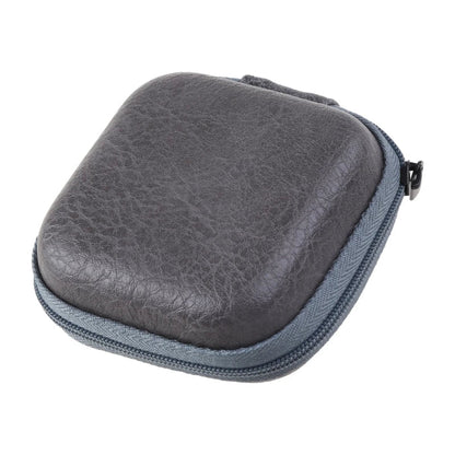 Leather USB Data Cable & Earphone Storage Bag – Mini Portable Zipper Headphone Case and Earbuds Pouch