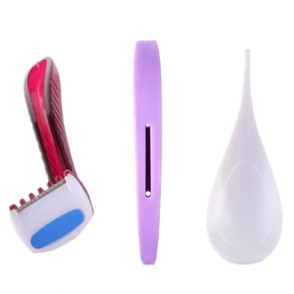 Bikini Shaving Stencil Set for Women — Intimate Pubic Hair Razor & Shaping Tool
