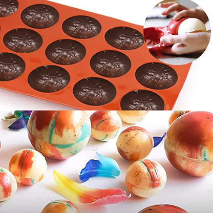 Semi-Sphere Silicone Baking Mold – Half Ball Dome for Chocolate, Mousse, Candy & Cake Decorating Tools