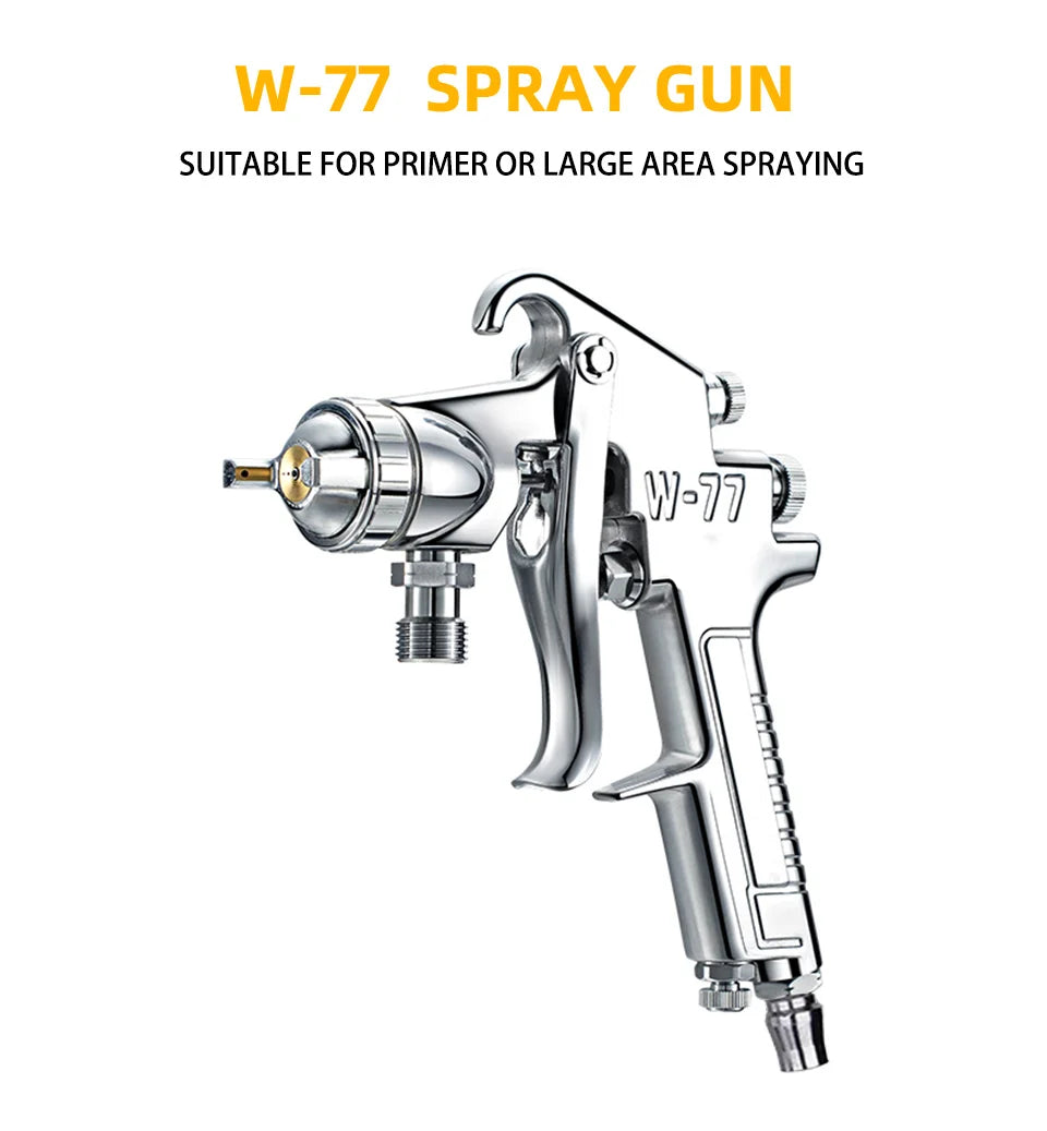 1000ML Pneumatic Paint Spray Gun — 2.0/2.5/3.0mm Nozzles | Car & Furniture DIY Paint Sprayer