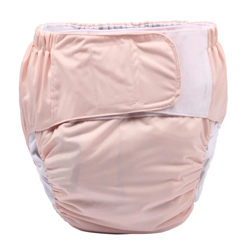 Sigzagor XL Adult Cloth Diaper – Reusable Pocket Nappy with Hook & Loop for Urinary Incontinence 68–128 cm Waist