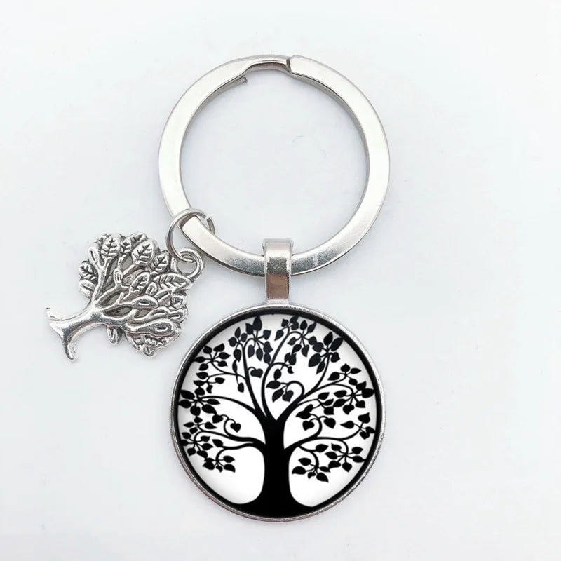 Tree of Life Keychain – Vintage Handmade Fashion Key Ring Jewelry Gift for Men & Women Party & Everyday Use Accessories