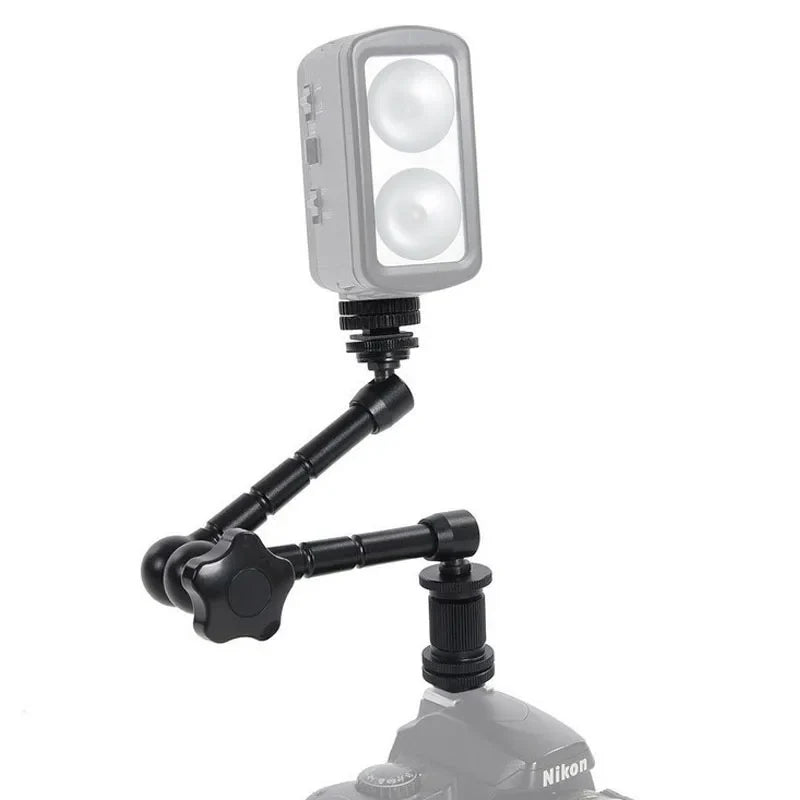 Super Clamp with 7"/11" Adjustable Magic Arm | Articulating Mount for Monitor, LED Light, DSLR Camera, Flash & LCD Video Gear