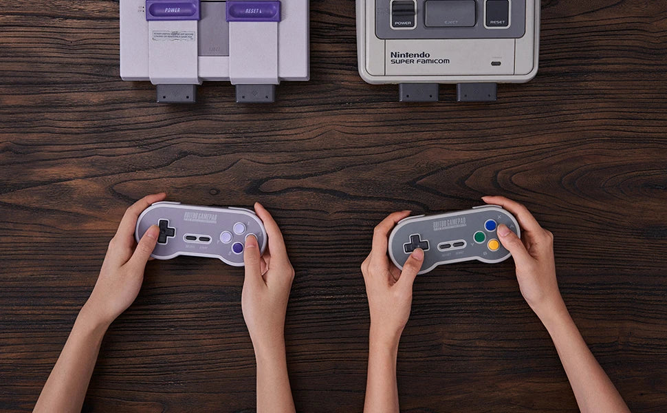 8BitDo SN30 2.4G Wireless Gamepad – Compatible with Original SNES/SFC