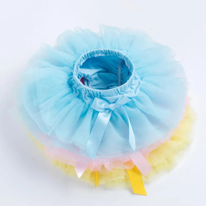 Baby Girl Tutu Skirt - Fluffy Multi-Layer Princess Pantskirt for Parties