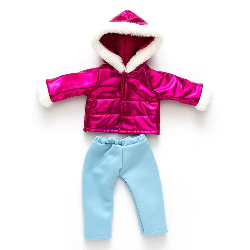 18-Inch Girl Doll Winter Coat – Jacket Outfit for 43cm Newborn Baby Dolls