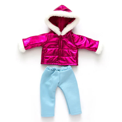18-Inch Girl Doll Winter Coat – Jacket Outfit for 43cm Newborn Baby Dolls