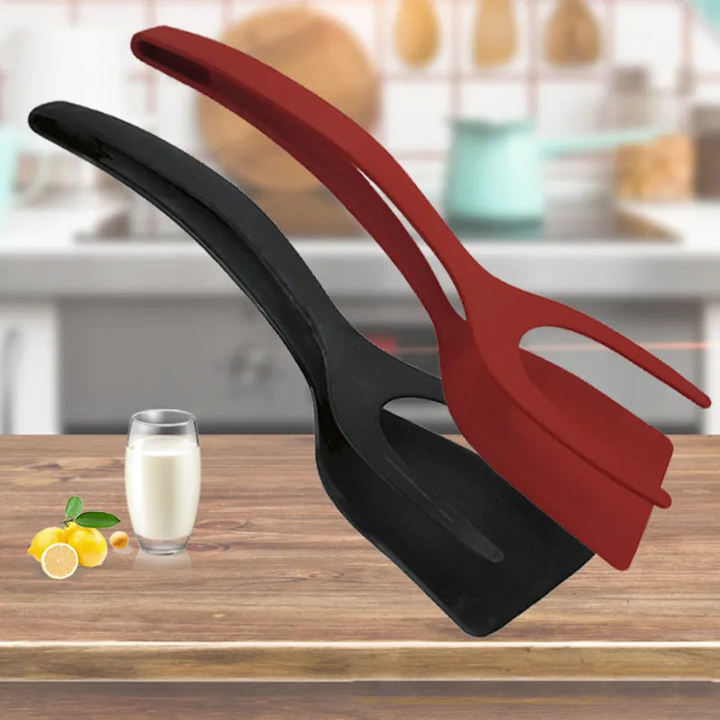 2-In-1 Non-Stick Pancake Spatula and French Fries Turner - Versatile Kitchen Accessory for Eggs, Steak, and More!