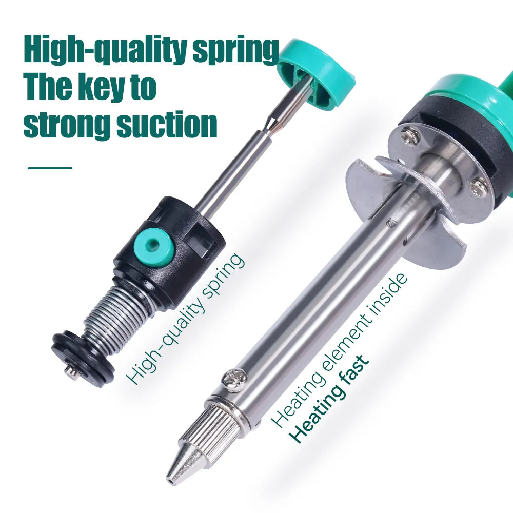 YIHUA 30W 929D-V Electric Vacuum Desoldering Iron: Suction Pump Soldering Repair Tool with Welding Nozzle - 110V/220V