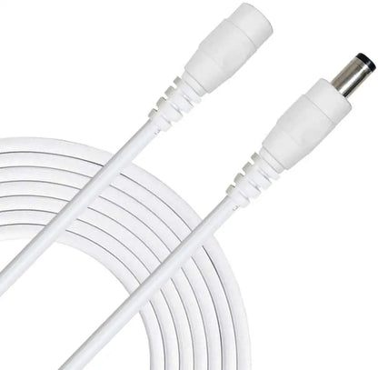 DC 12V Power Adapter Extension Cable – 5.5*2.1mm Male to Female Cord for CCTV Camera & Router, 1M to 10M Lengths