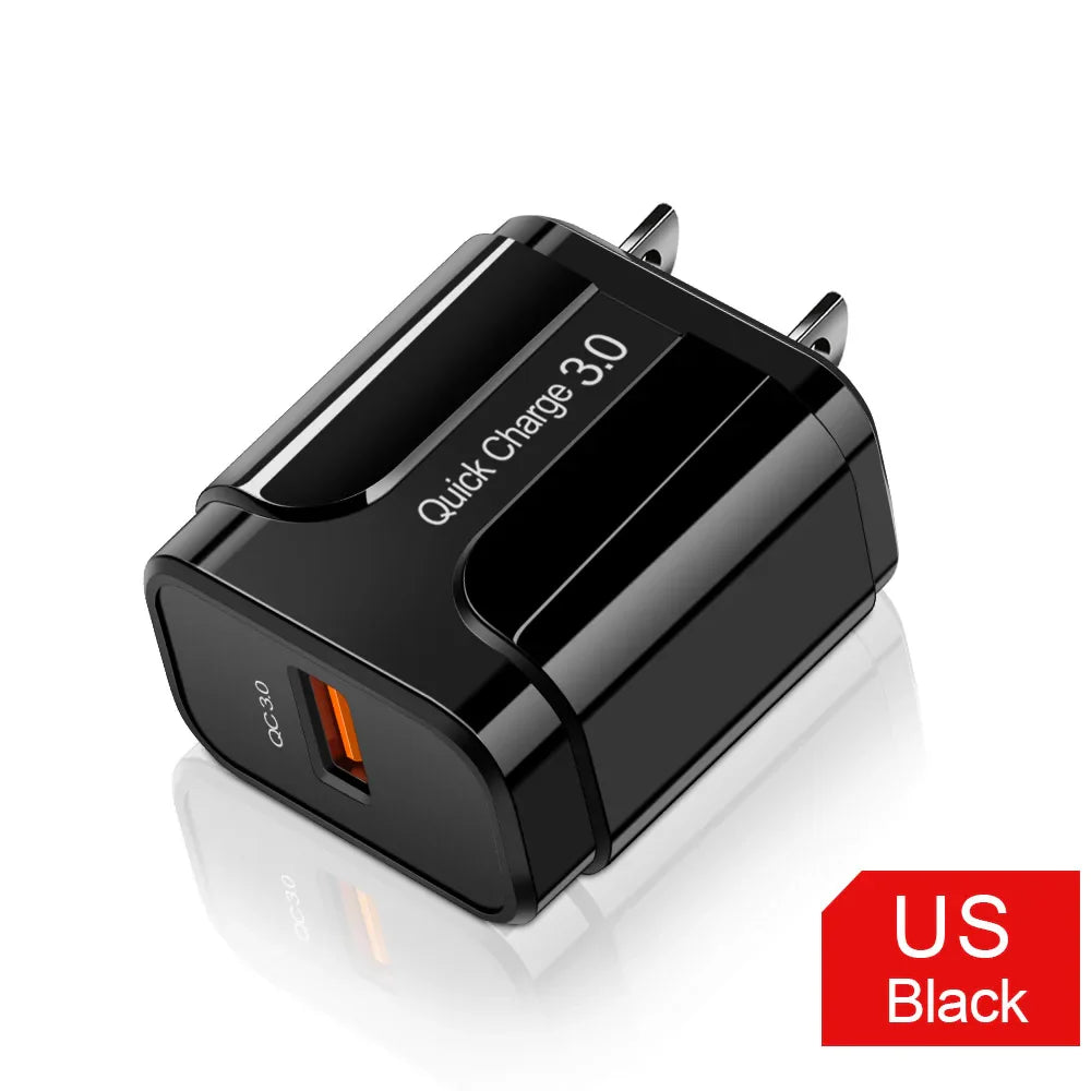 Quick Charge 3.0 USB Fast Charger 5V 3A – Universal QC 4.0 Adapter for iPhone, Samsung, Xiaomi & Tablets