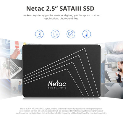 Netac SATA SSD Internal Solid State Drive – 128GB to 4TB HD SSD Disk for Laptops & PCs