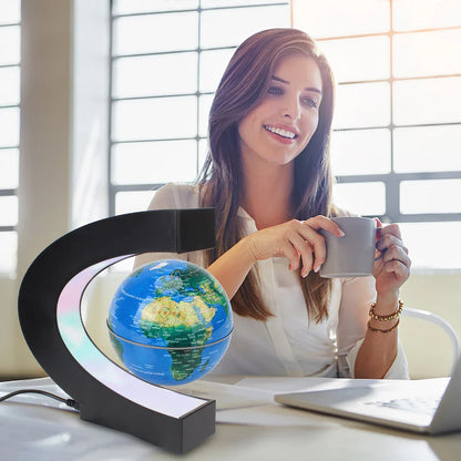 Floating Magnetic Levitation Globe – LED World Map Antigravity Lamp, Novelty Ball Light for Home Decor & Gifts
