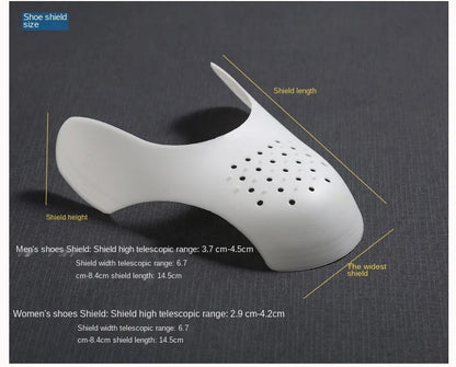 4Pcs Crease Protector & Shoe Head Stretcher - Anti-Crease Sneaker Support & Toe Cap for Wrinkle-Free Shoes