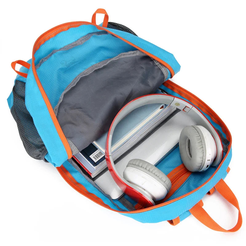 Ultralight Portable Foldable Backpack: 22L Mountaineering Bag for Outdoor Climbing, Cycling & Travel - Hiking Daypack
