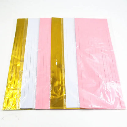 20-Piece Multicolor Tissue Paper Tassel Garland Set - DIY Crafts for Baby Showers, Birthdays, Weddings, and Parties