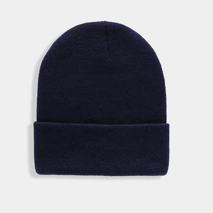Solid Unisex Beanie – Soft Warm Wool Blend Knitted Cap for Men and Women, Autumn Winter Skullcap, Ski Hat, 24 Colors