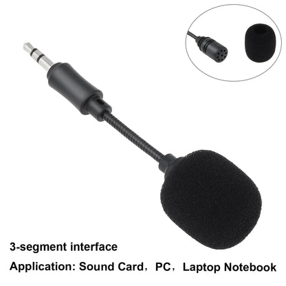 Mini 3.5mm Jack Flexible Capacitive Microphone for Mobile Phone PC Laptop Notebook