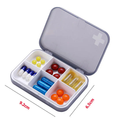 Folding Pill Case – Portable Medicine Organizer, Capsule & Tablet Storage Box, Empty Pillbox Container
