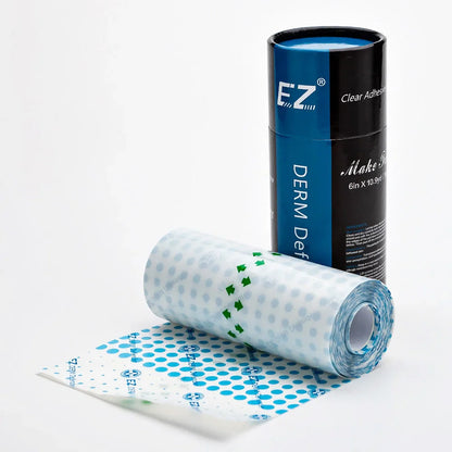 EZ Premium Derm Defender Tattoo Film – Clear Adhesive Protective Shield for Aftercare & Tattoo Healing