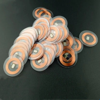 125KHz ID T5577 Writable Rewritable Copper Coil Transparent Coin Card Keyfob - RFID Proximity EM4305 Access Control Tag Accessory