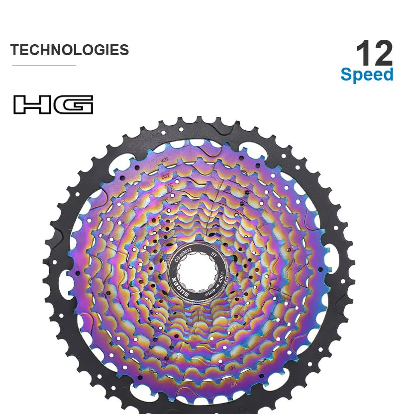 SHIMANO DEORE M6100 12-Speed Groupset – Right Shifter, Rear Derailleur, Chain & SUGEK 11-50T/52T Cassette Sprocket