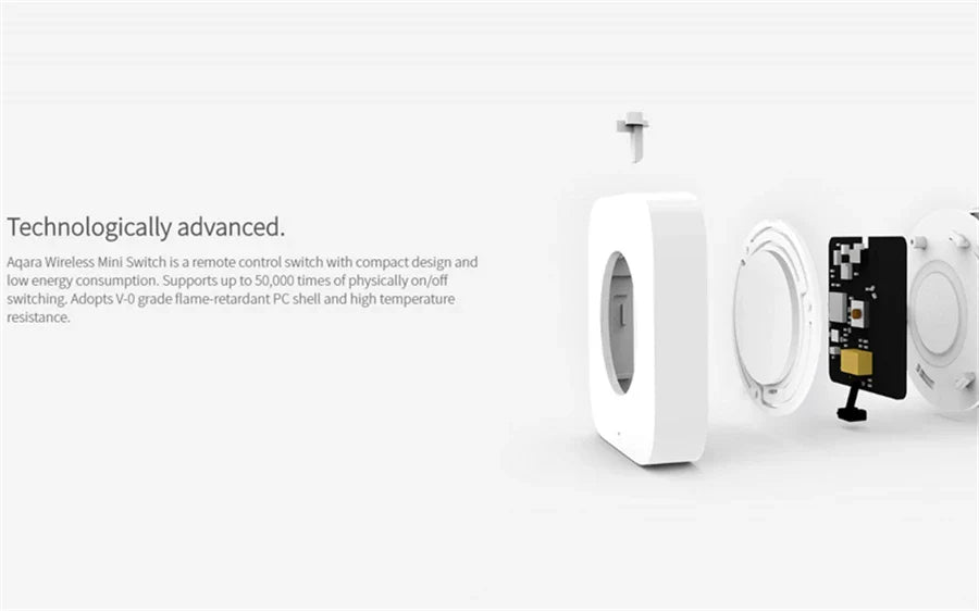 Aqara Zigbee Smart Wireless Mini Switch – One-Key Control Button for HomeKit & Xiaomi Mi Home Security