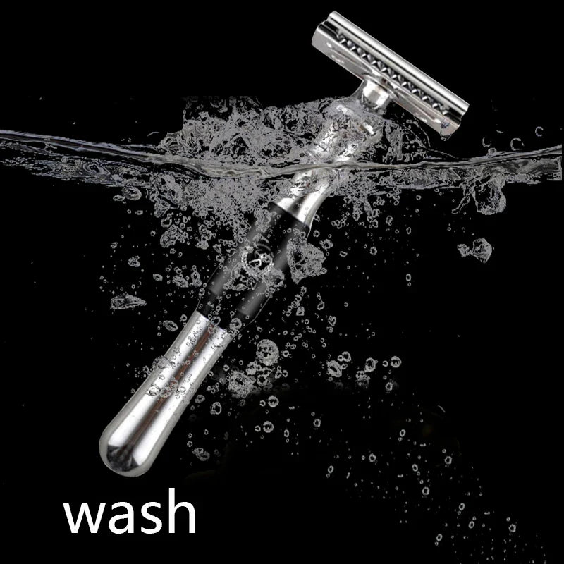 Titan High-Quality Safety Razor for Men – Metal Handle with Replaceable Blade for Precision Shaving
