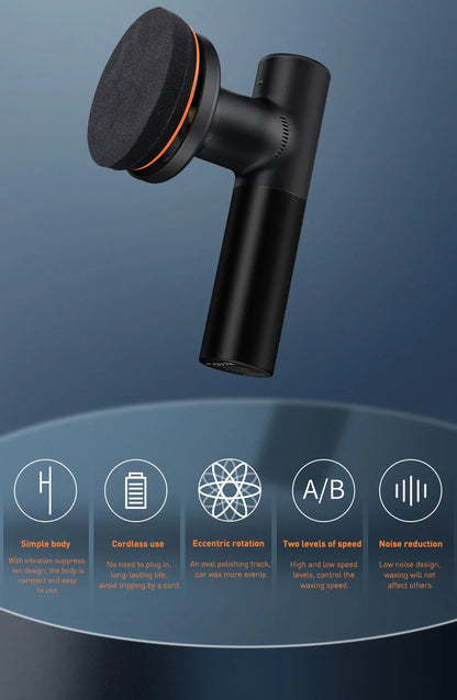 Baseus Wireless Car Polisher — Cordless Electric Waxing & Polishing Machine with Adjustable Speed for Auto Detailing