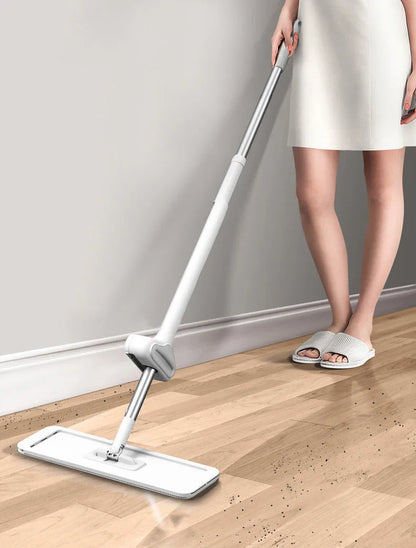 Mmagic 360° Rotation Spin Mop | Flat Mop Cleaner with Bucket for Easy Floor & Home Cleaning | Wash & Dry Mop System
