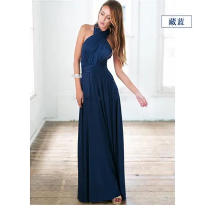 Multiway Convertible Boho Maxi Dress – DIY Wrap Infinity Bandage Long Dress for Women, Party, Bridesmaid & Club Wear