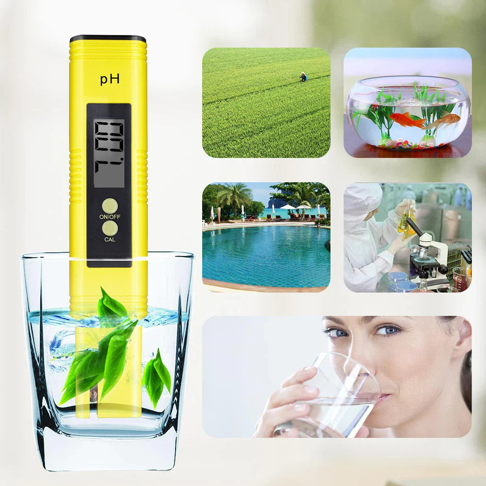 PH & TDS Meter Digital Water Quality Tester - 0-14 PH, 0-9990PPM, LCD Water Purity Analyzer for Aquarium & Filter
