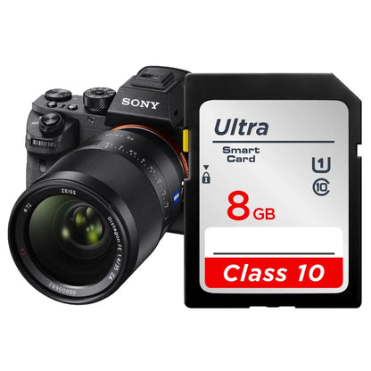 High-Speed SD Memory Card — 16GB/32GB/64GB/128GB/256GB V10 Flash Card for Cameras