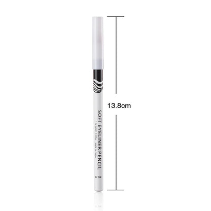 Waterproof White Eyeliner Pencil – Quick-Dry, Long-Lasting No-Bloom Eye Liner Pen for Professional Makeup