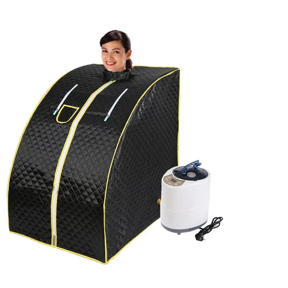 Portable Home Steam Sauna – 4L 2000W Spa Steam Bath Box with Stainless Steel Support, EU Plug