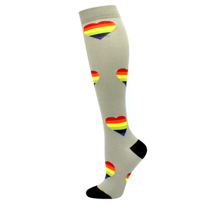 Compression Support Socks for Men & Women – Running Nursing Stockings for Edema, Varicose Veins & Blood Circulation Sports Wear