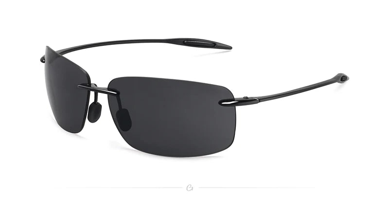 Classic Sports Rimless Sunglasses – UV400 Protection, Rectangle Frame for Men & Women, Ideal for Driving, Golf, and Outdoor Activities