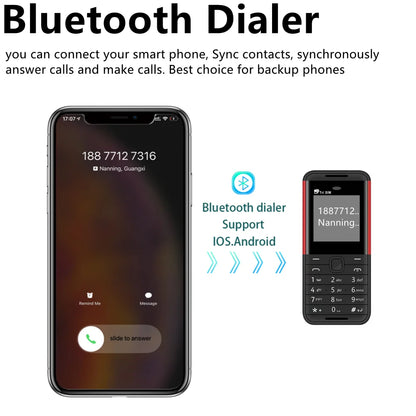 SERVO BM5310 Mini Mobile Phone — 3 SIM, 3-Standby, Auto Call Recorder, Bluetooth, Speed Dial, Magic Voice, 1.3" Display